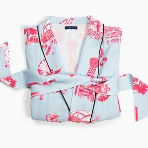 Katie Kime Long Robe in Dallas Toile - Size S/M